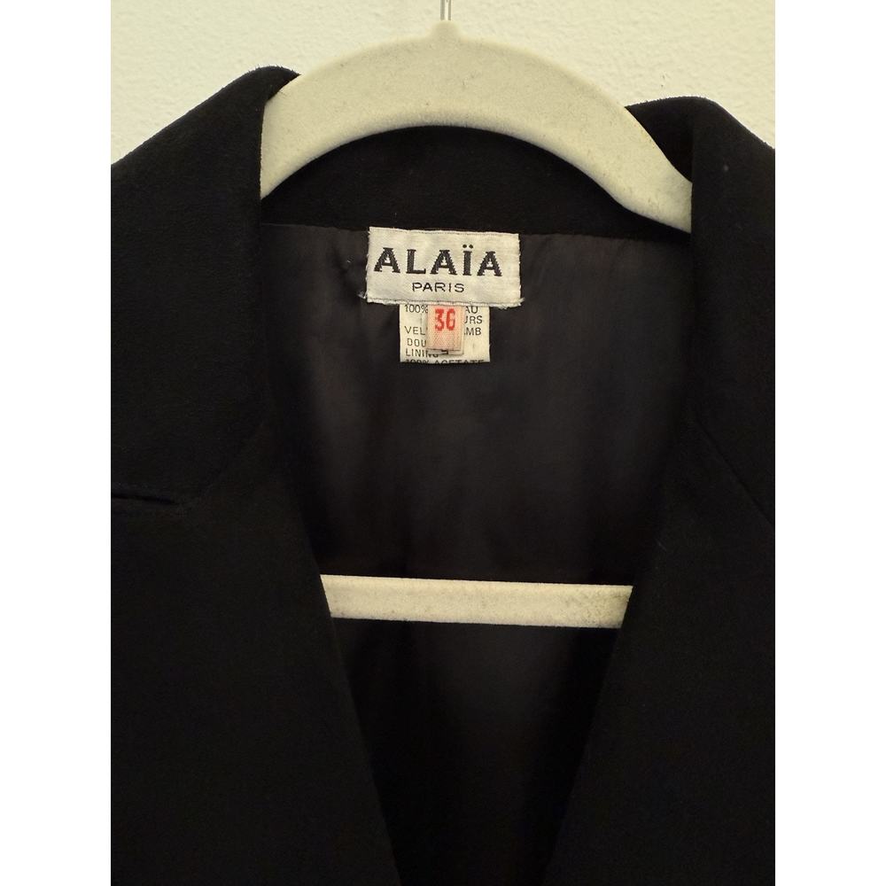 Alaia Vintage Suede Cropped Blazer Jacket - Picture 6 of 7